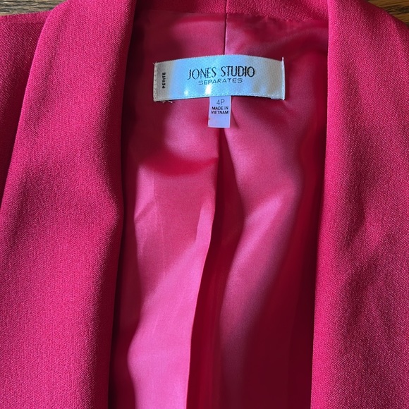 JONES STUDIO RED OPEN BLAZER - Picture 2 of 5